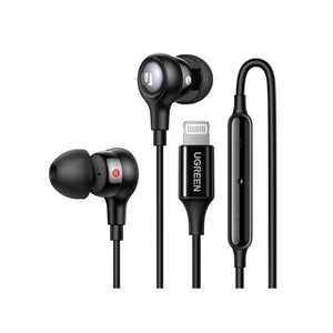 UGREEN MFi Certified Lightning Earbuds with Noise Isolation, Wired Earphones