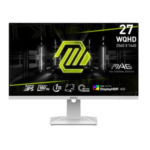 MSI MAG 274QRFW (White 27-inch WQHD Gaming Monitor, 180Hz, 1ms, VESA DisplayHDR 400)