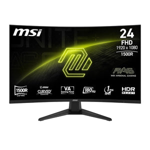 MSI MAG 244C (24-inch FullHD Curved Gaming Monitor, 1500R, VA, 180Hz, 1ms, HDR Ready)