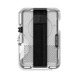 AULUMU G03 Multi-Tool Magnetic Metal Wallet - Frosted (Translucent White)