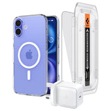 Spigen 3-in-1 Bundle Pack | Wall Charger, Case & Screen Protector For Apple iPhone 16 Pro Max