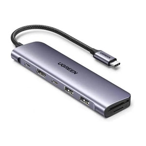 UGREEN 7-in-1 USB-C Hub 100W PD, 2xUSB 3.0, USB-C, 4K HDMI, SD/TF (15214)