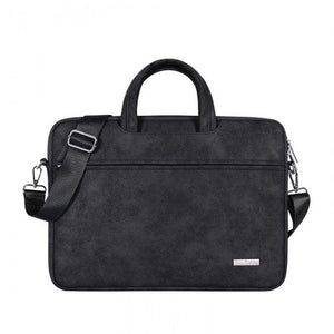 Canvas Artisan Black L11-C22 Soft Leather Laptop Bag, 13 & 14-inch
