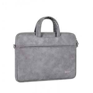 Canvas Artisan Gray L11-C22 Soft Leather Laptop Bag, 13 & 14-inch