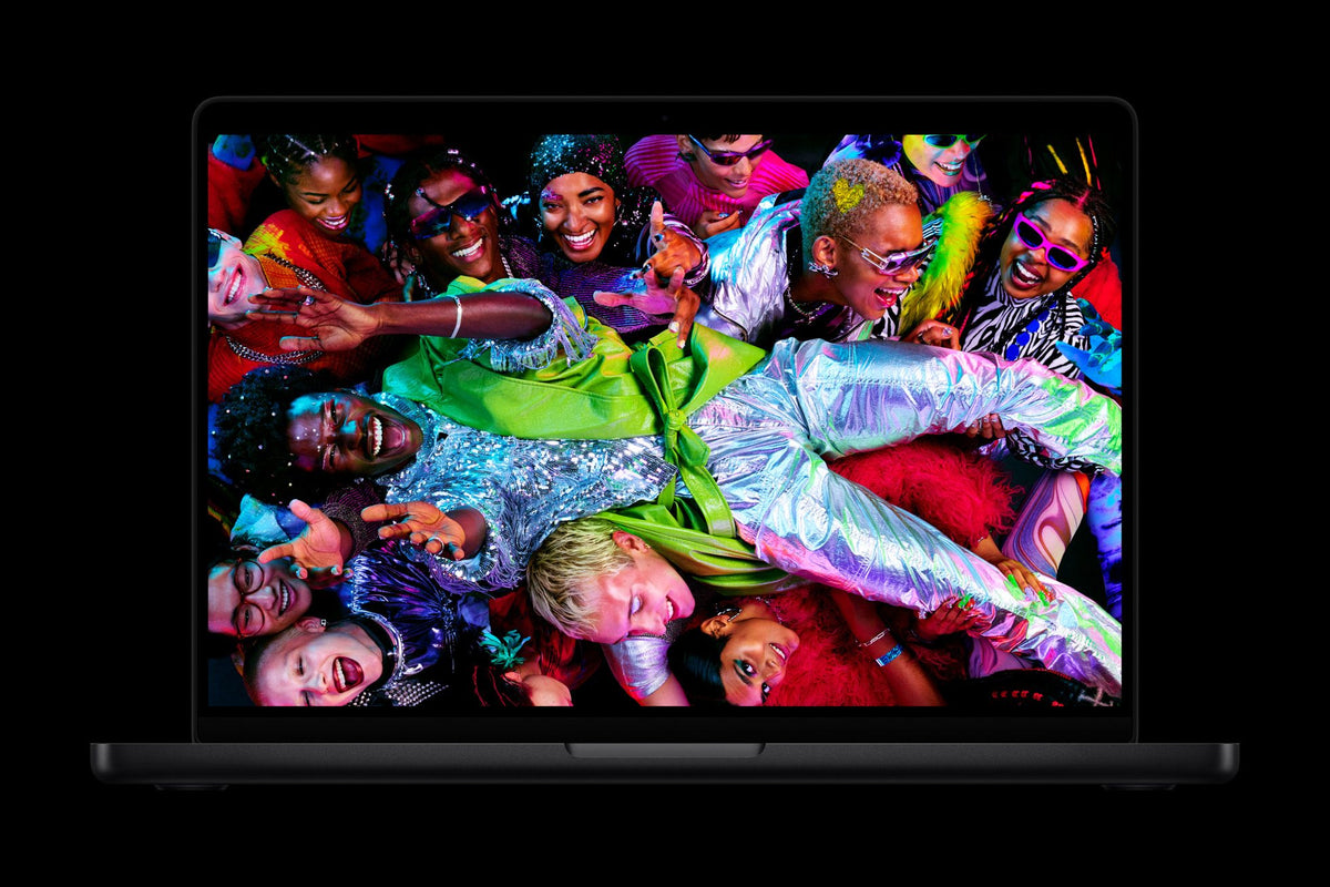 MacBook Pro 14-inch (M5) - Liquid Retina XDR. Up to 1600 nits.