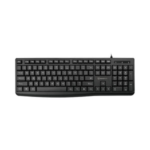 Micropack K206 Compact Wired Keyboard 104-Key English/Arabic