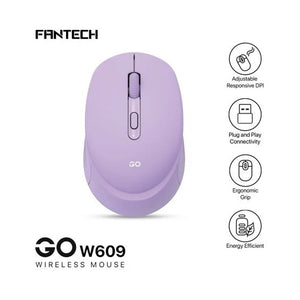 Fantech W609 Go 2.4GHz Wireless Productivity Mouse, 1600 DPI