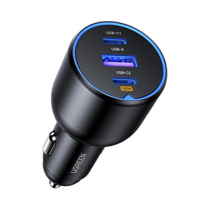 UGREEN 130W 3-Port Fast Car Charger (90413)