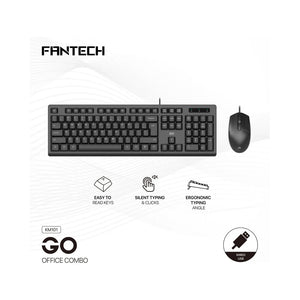 Fantech KM101GO Wired Keyboard and Mouse Combo, English and Arabic
