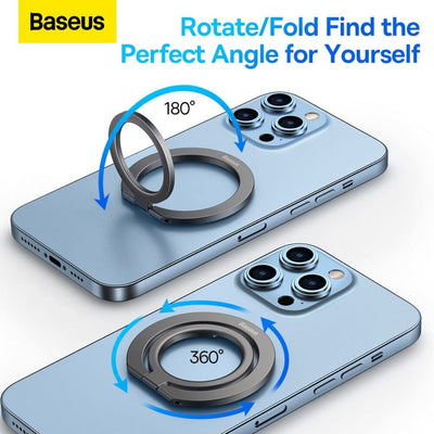 Baseus Halo Series Foldable Metal Ring Stand | 360 Rotation Magnetic Ring Holder