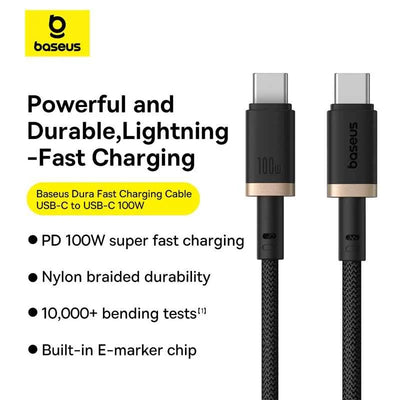 Baseus Dura USB-C to USB-C (1M/100W)