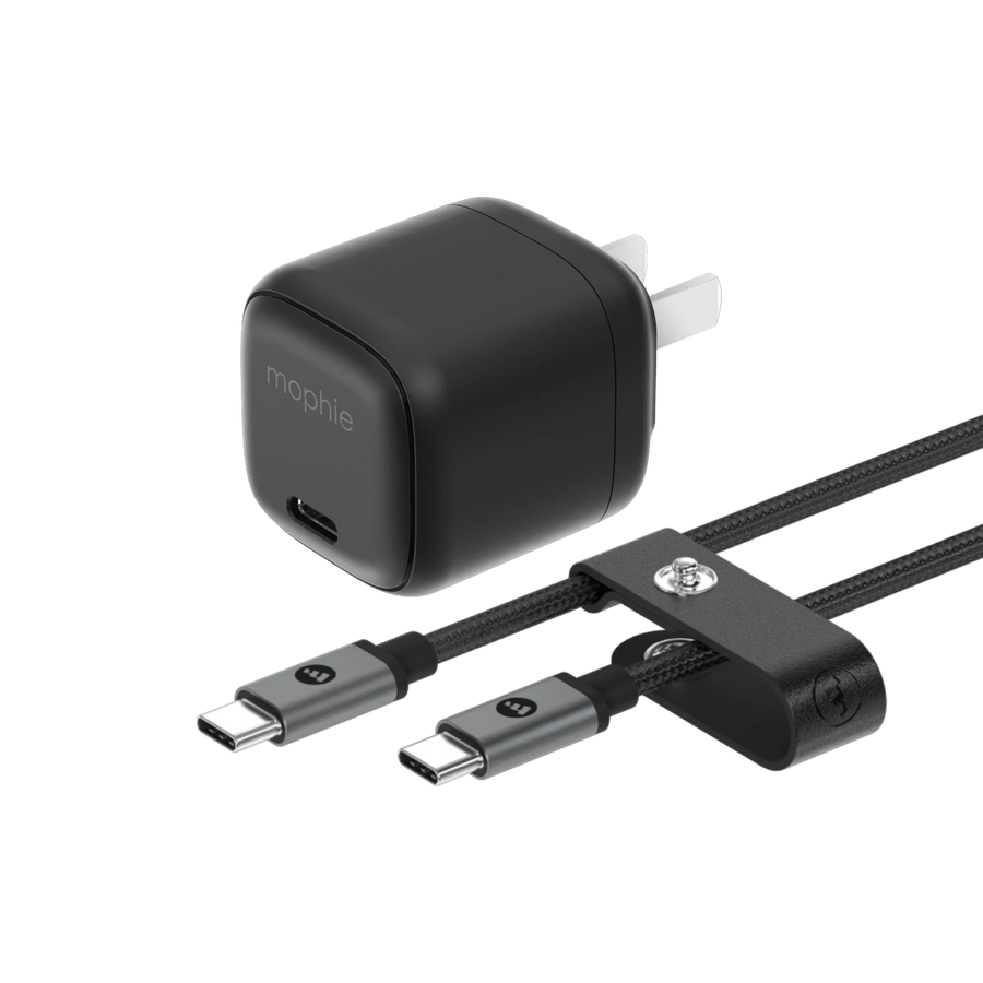 Mophie 30W USB-C GaN Charger + Cable Bundle - Black in Lebanon - OutGeeked