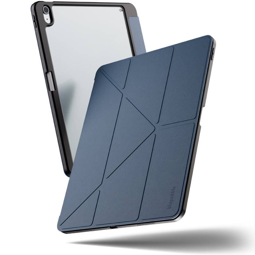 Blupebble New Yorker Slim Case With Y-Fold Stand | Apple iPad Air 13-inch (M2/M3) Case (Blue)
