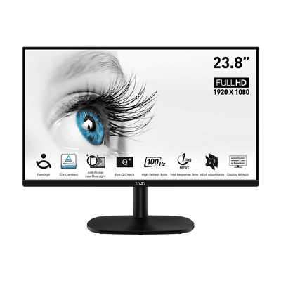 MSI PRO MP245V (24-inch FullHD Monitor, 100Hz, 1ms, Eye-Q Check)