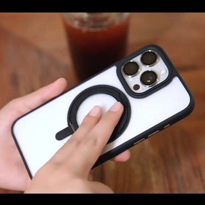 Blueo Skin Friendly Magnetic Case with 360 Stand | Apple iPhone 16 Pro Max Case