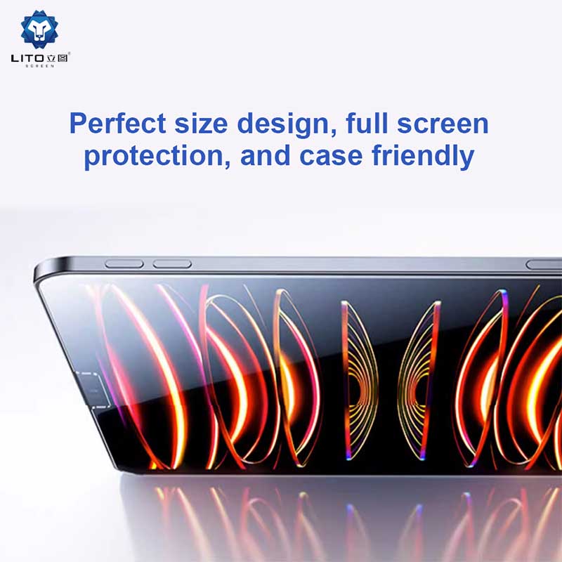 Lito Max+ Tempered Glass Screen Protector (With Easy Applicator) For Apple iPad Pro 12.9-inch 2020/2021/2022