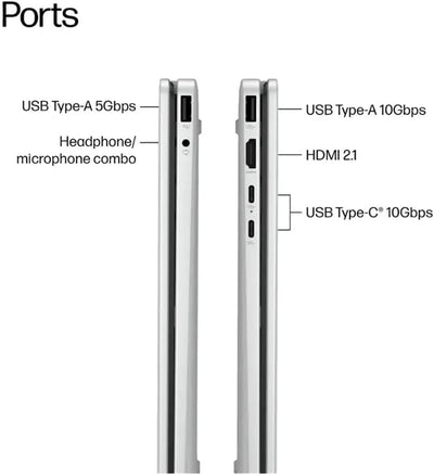 HP OMNIBOOK 5 FLIP 14-FP0023DX (CORE 7 150U, 512GB NVME/16GB DDR5 ON BOARD, 14"2K X360 TOUCHSCREEN, INTEL, WIN 11 / GLACIER SILVER)