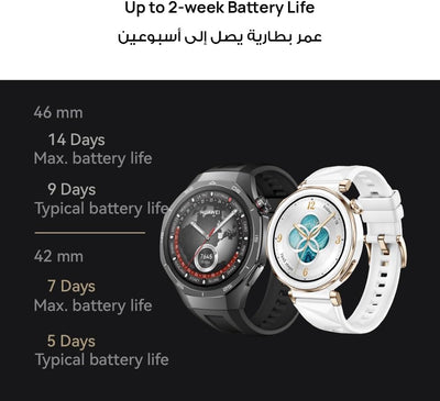 Huawei Watch GT5 Pro (46mm Smartwatch, Sharp-Edged Design,14 Days Battery Life, Pro-level Sports, Android & iOS Compatible)