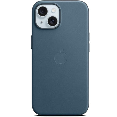Apple - iPhone 15 FineWoven Case with MagSafe - Pacific Blue