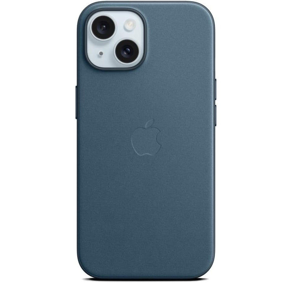 Apple - iPhone 15 FineWoven Case with MagSafe - Pacific Blue
