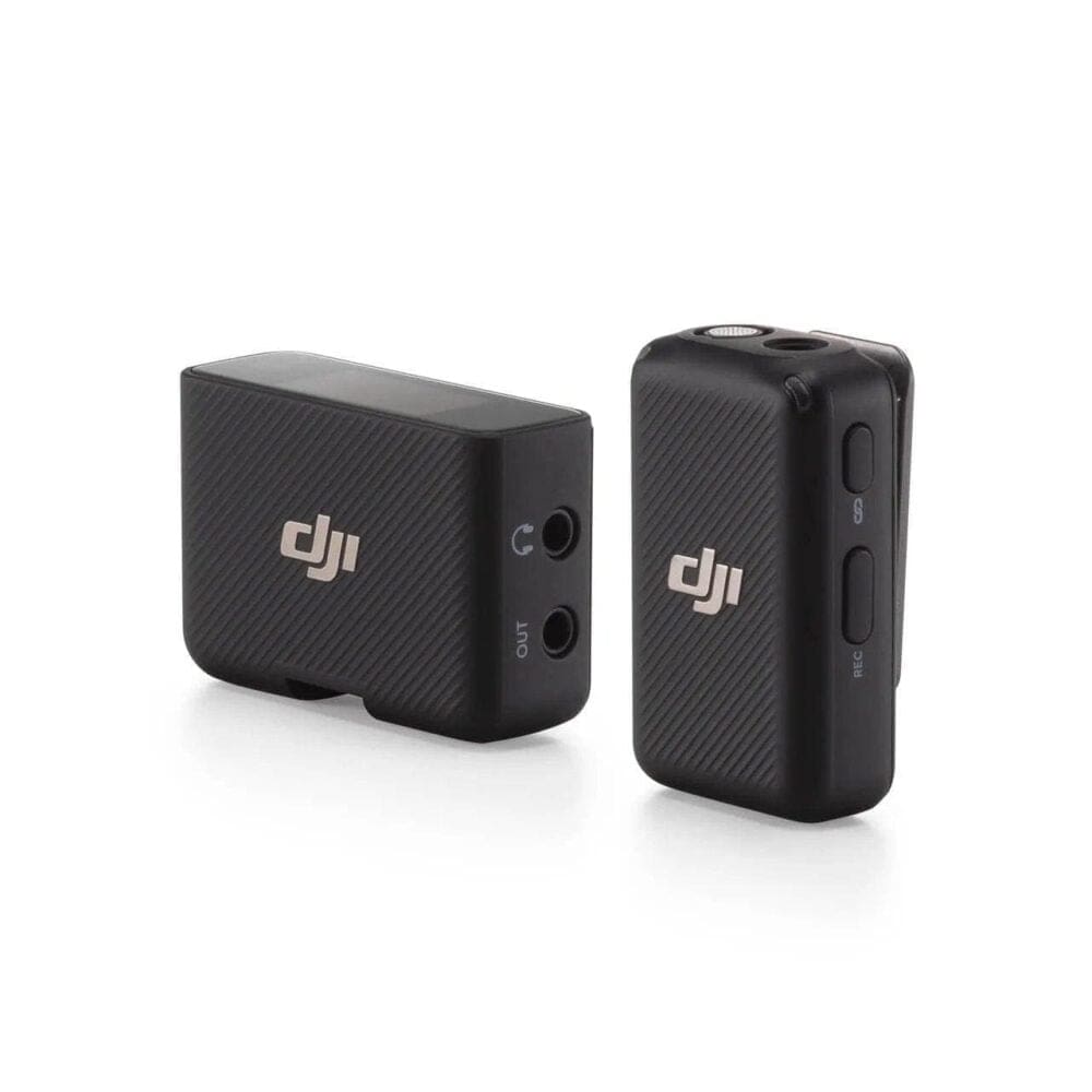 DJI MIC (1 TX + 1 RX) - Up to 250m Compact Lightweight Wireless Microphone With Built-in Storage)