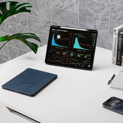 Blupebble New Yorker Slim Case With Y-Fold Stand | Apple iPad Air 13-inch (M2/M3) Case