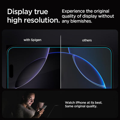 Spigen [GlasTR EZ FIT] | Tempered Glass Screen Protector For Apple iPhone 16 Pro