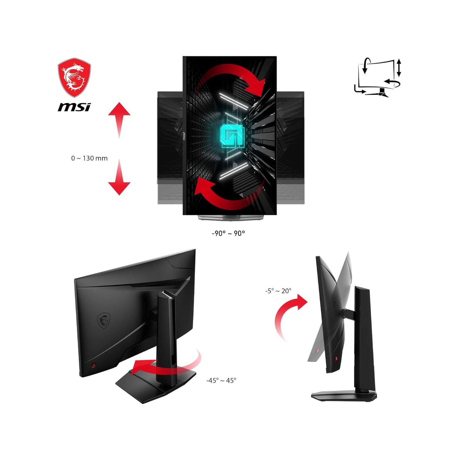 MSI G274QPF E2 (27-inch WQHD Gaming Monitor, 1ms, 180hz)