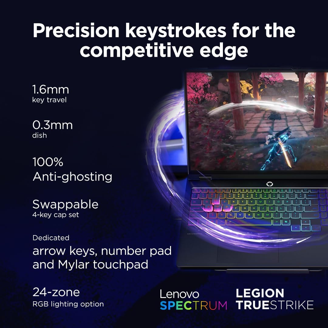 Lenovo Legion 5 Pro 16IAX10H 83LU0006US (Intel Core Ultra 9 275HX, 32GB/2TB, 16-inch OLED 165Hz, RTX5070Ti, WIN11)