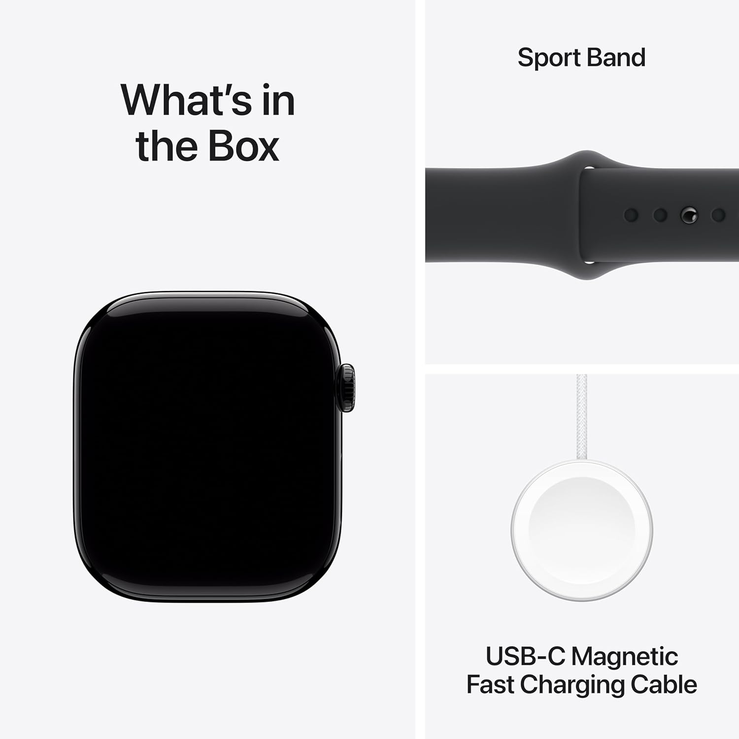 Apple Watch Series 10 (42/46mm Smartwatch with Aluminium Case and Sport Band, Fitness Tracker, ECG App, Always-On Retina Display, Water Resistant)