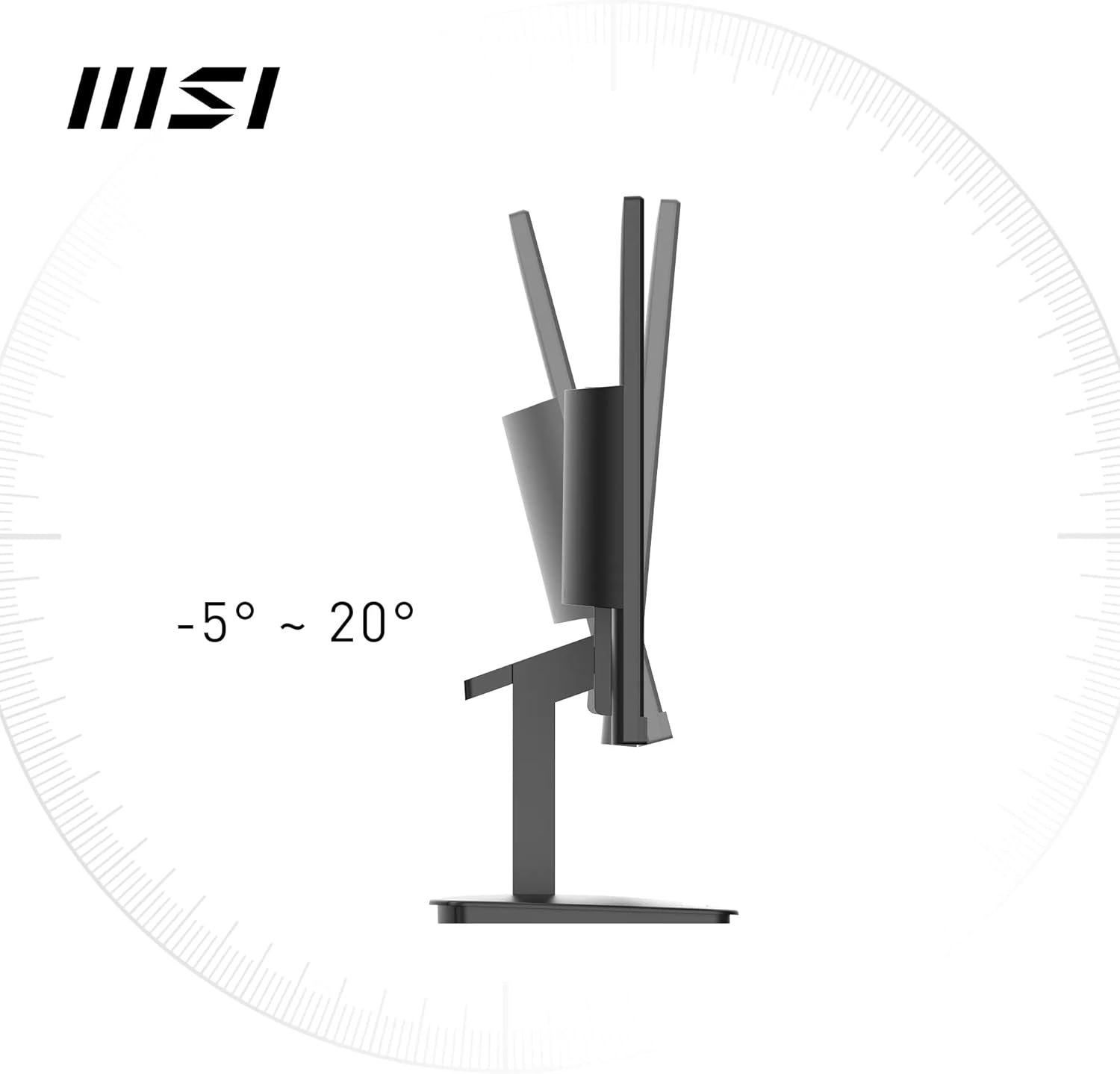 MSI PRO MP2412 (24-inch FullHD Monitor, 100Hz, 1ms, Eye-Q Check)