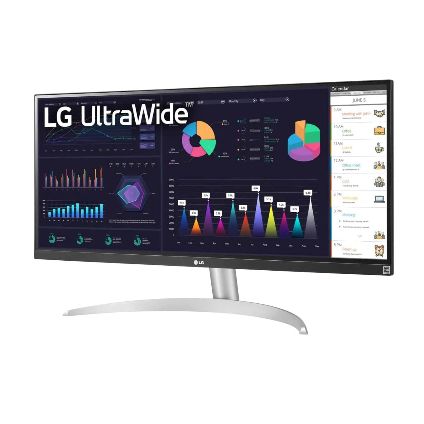 LG UltraWide 29WQ600-W (White 29-inch FullHD Monitor, AMD FreeSync, 100Hz, 1ms, HDR10)