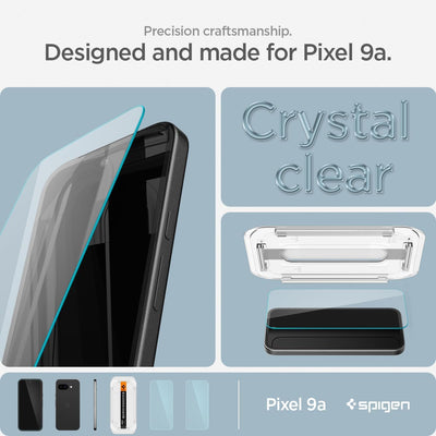 Spigen [GlasTR AlignMaster] | Screen Protector For Google Pixel 9a (Pack of 2)
