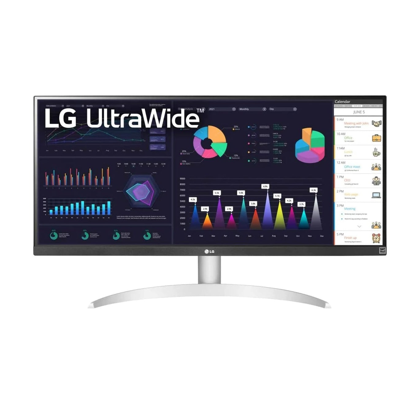 LG UltraWide 29WQ600-W (White 29-inch FullHD Monitor, AMD FreeSync, 100Hz, 1ms, HDR10)