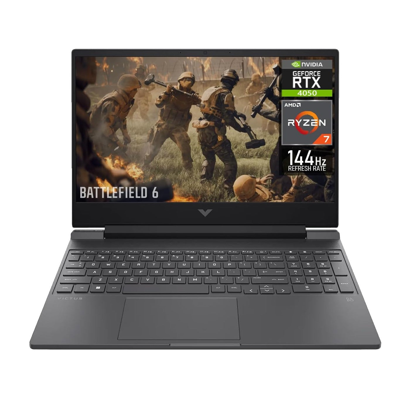 HP VICTUS 15 FB3093DX (AMD RYZEN 7-7445HS, 512GB NVME/16GB DDR5, 15.6" FHD 144HZ, RTX4050 6GB, WIN 11/ MICA SILVER)