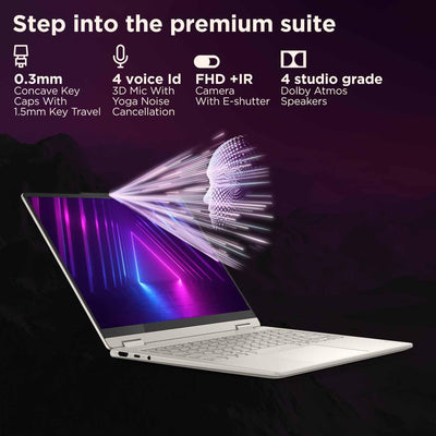 LENOVO YOGA 7 14ILL10 83JQ000KUS (Core ULTRA 7 256V, 1TB NVME/16GB DDR5 ON BOARD, 14" WUXGA (1920x1200) X360 TOUCHSCREEN, INTEL ARC 140V, WIN 11 / LUNA GREY)