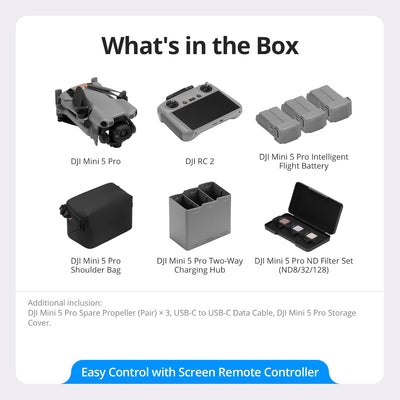 DJI Mini 5 Pro Fly More Combo (DJI RC2)