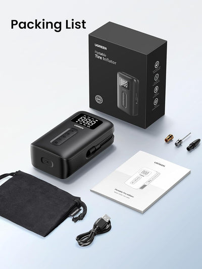 UGREEN Portable Cordless Electric Air Pump and Tyre Inflator