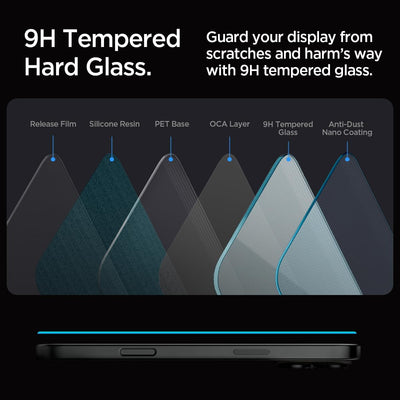 Spigen [GlasTR EZ FIT] | Tempered Glass Screen Protector For Apple iPhone 16 Pro
