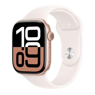 Apple Watch Series 10 (42/46mm Smartwatch with Aluminium Case and Sport Band, Fitness Tracker, ECG App, Always-On Retina Display, Water Resistant)