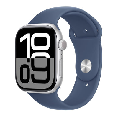 Apple Watch Series 10 (42/46mm Smartwatch with Aluminium Case and Sport Band, Fitness Tracker, ECG App, Always-On Retina Display, Water Resistant)