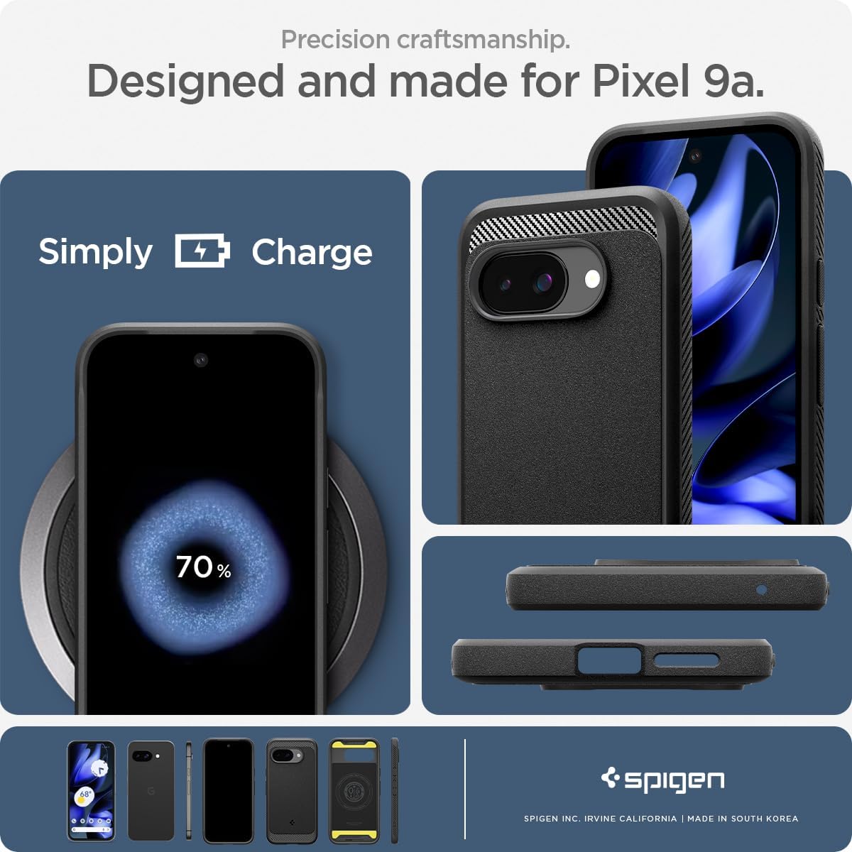 Spigen Rugged Armor Magfit | Google Pixel 9a Case