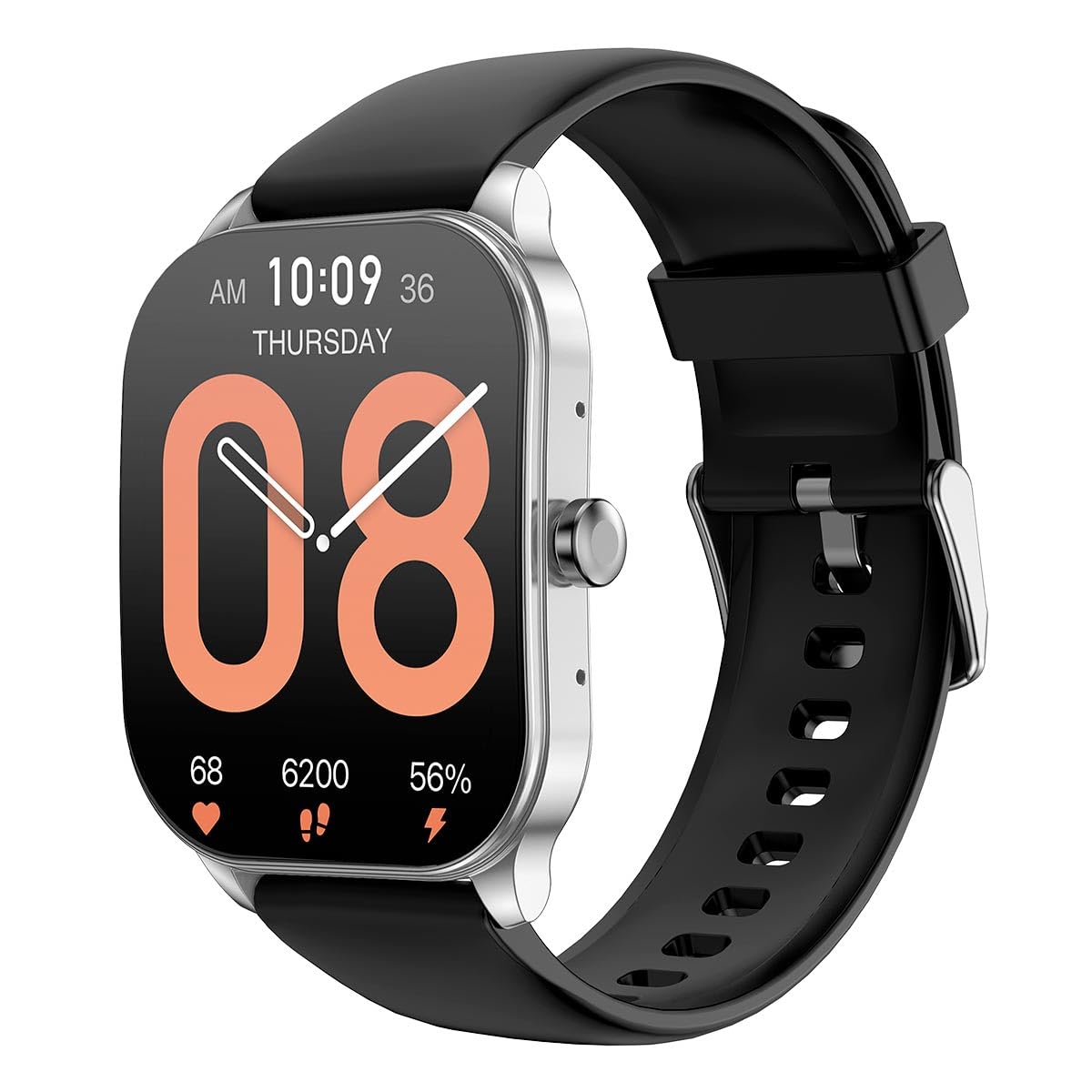 Amazfit Pop 3S (Smartwatch with 1.96" AMOLED Display, BT Calling, SpO2, 12-Day Battery Life, AI Voice Assistance, 100 Sports Modes)