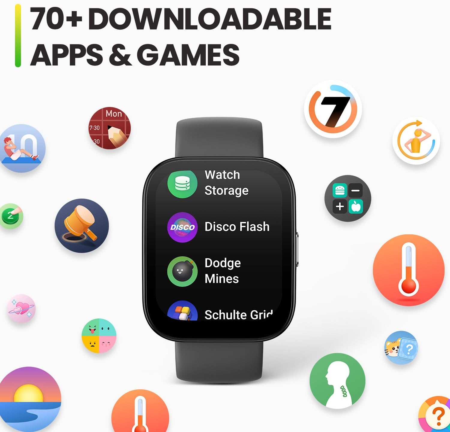 Amazfit BIP 5 (46mm Smartwatch, GPS, Bluetooth Calling, 10-Day Battery, Heart-Rate & VO2 Max, Sleep Health Monitoring, AI Fitness)