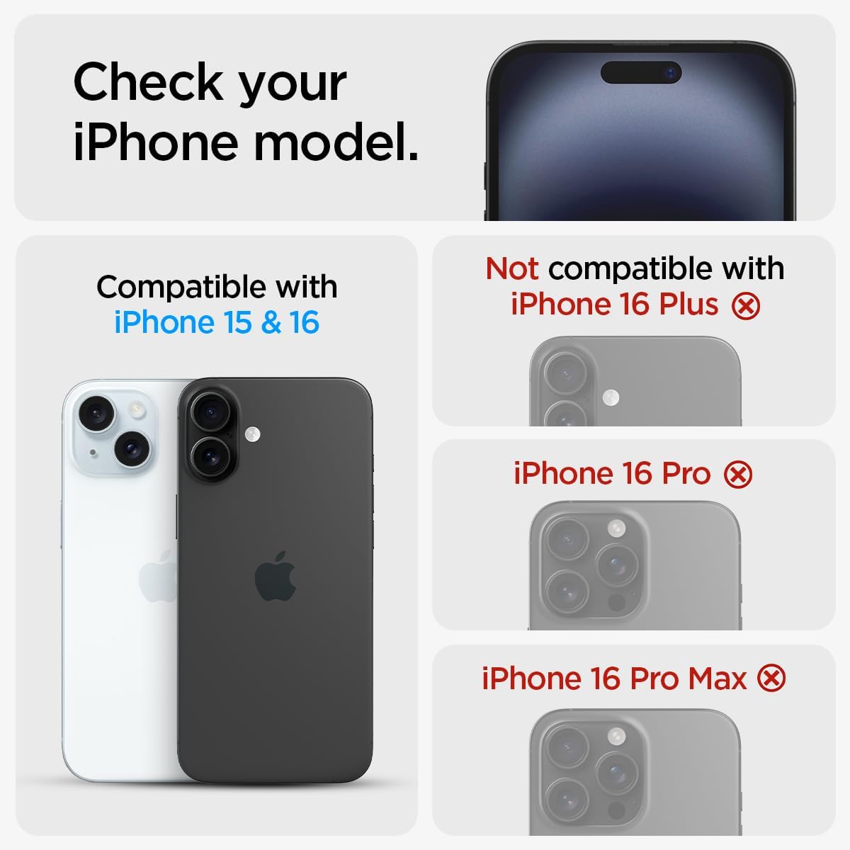 Spigen [GlasTR EZ FIT] | Tempered Glass Screen Protector For Apple iPhone 15/16