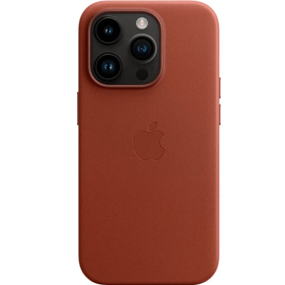 Apple - iPhone 14 Pro Leather Case with MagSafe - Umber