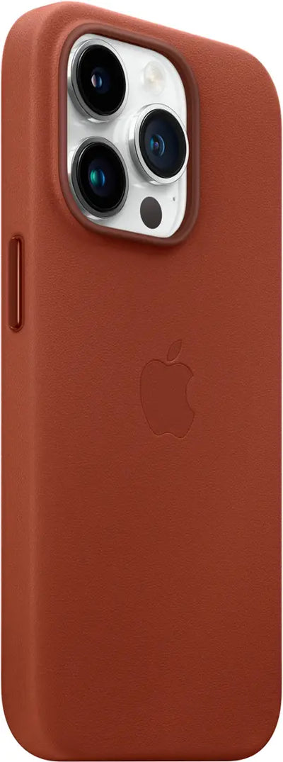 Apple - iPhone 14 Pro Leather Case with MagSafe - Umber