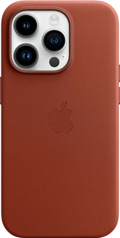 Apple - iPhone 14 Pro Leather Case with MagSafe - Umber