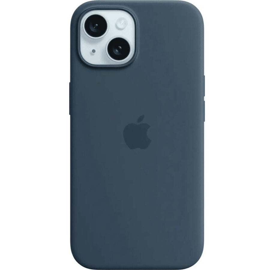 Apple - iPhone 15 Silicone Case with MagSafe - Storm Blue in Lebanon - OutGeeked