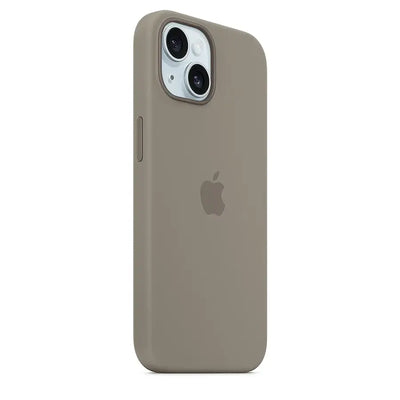 Apple - iPhone 15 Silicone Case with MagSafe - Clay